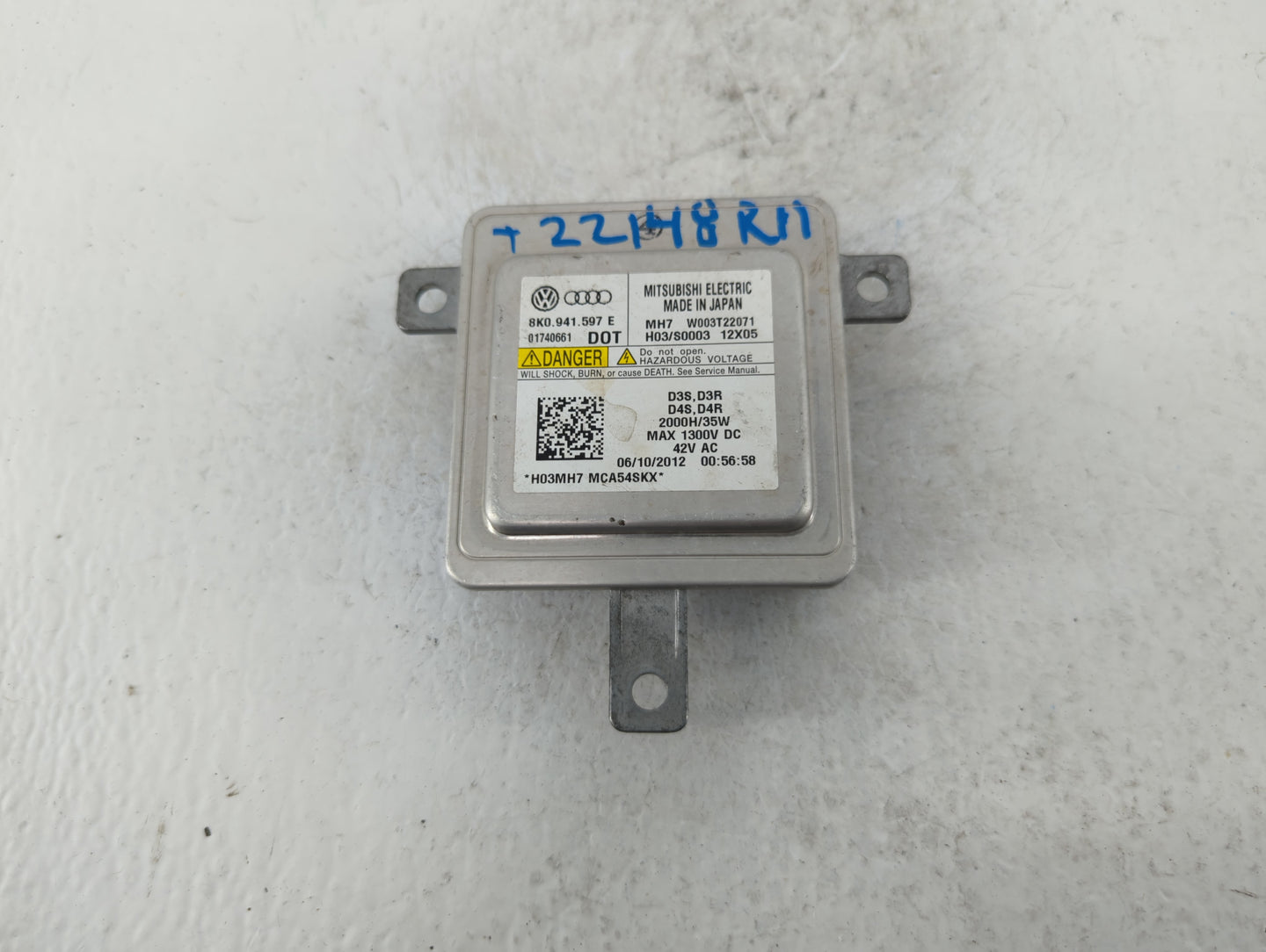 2013-2013 Audi A6 Headlight Ballast Head Light - Oemusedautoparts1.com