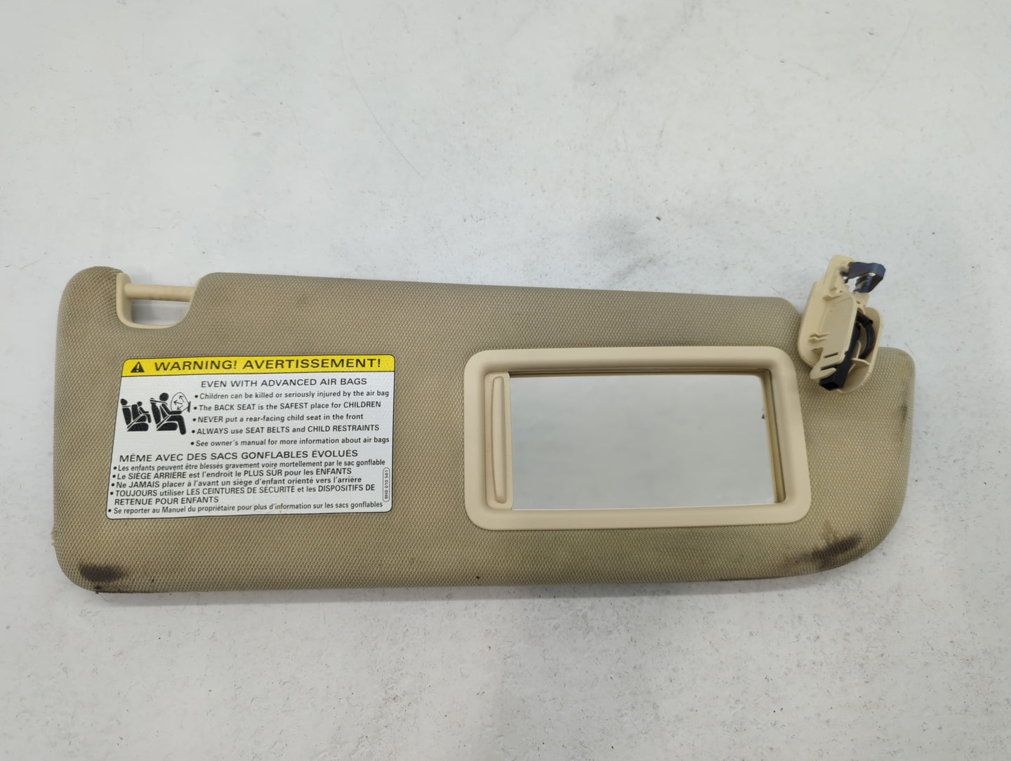 2005-2018 Audi A6 Sun Visor Shade Replacement Passenger Right Mirror Fits OEM Used Auto Parts - Oemusedautoparts1.com