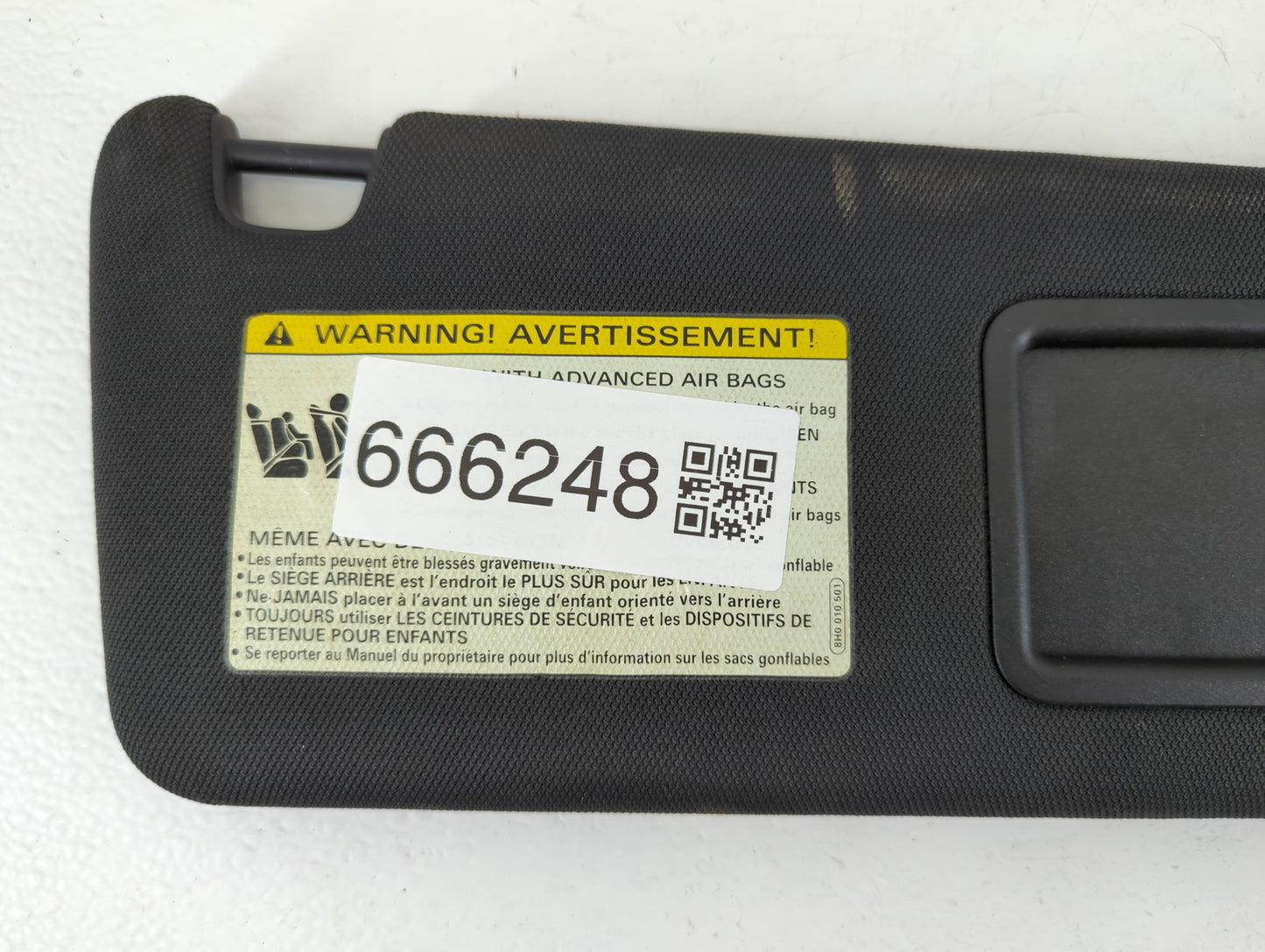 2012-2015 Audi A6 Sun Visor Shade Replacement Passenger Right Mirror Fits Fits 2012 2013 2014 2015 2016 2017 OEM Used Auto P
