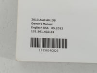 2013 Audi A6 Owners Manual Book Guide P/N:1315614G023 OEM Used Auto Parts - Oemusedautoparts1.com