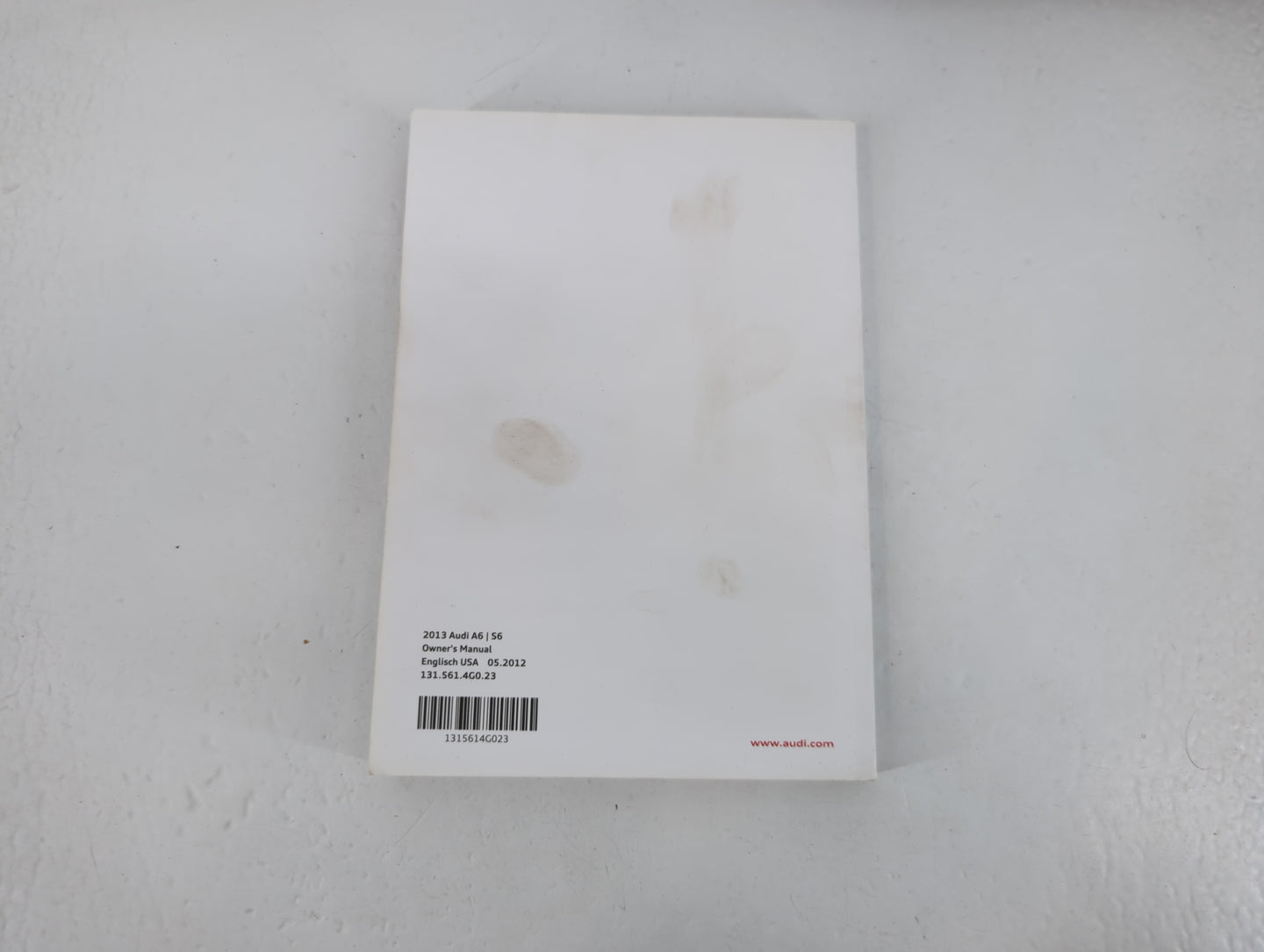 2013 Audi A6 Owners Manual Book Guide P/N:1315614G023 OEM Used Auto Parts - Oemusedautoparts1.com