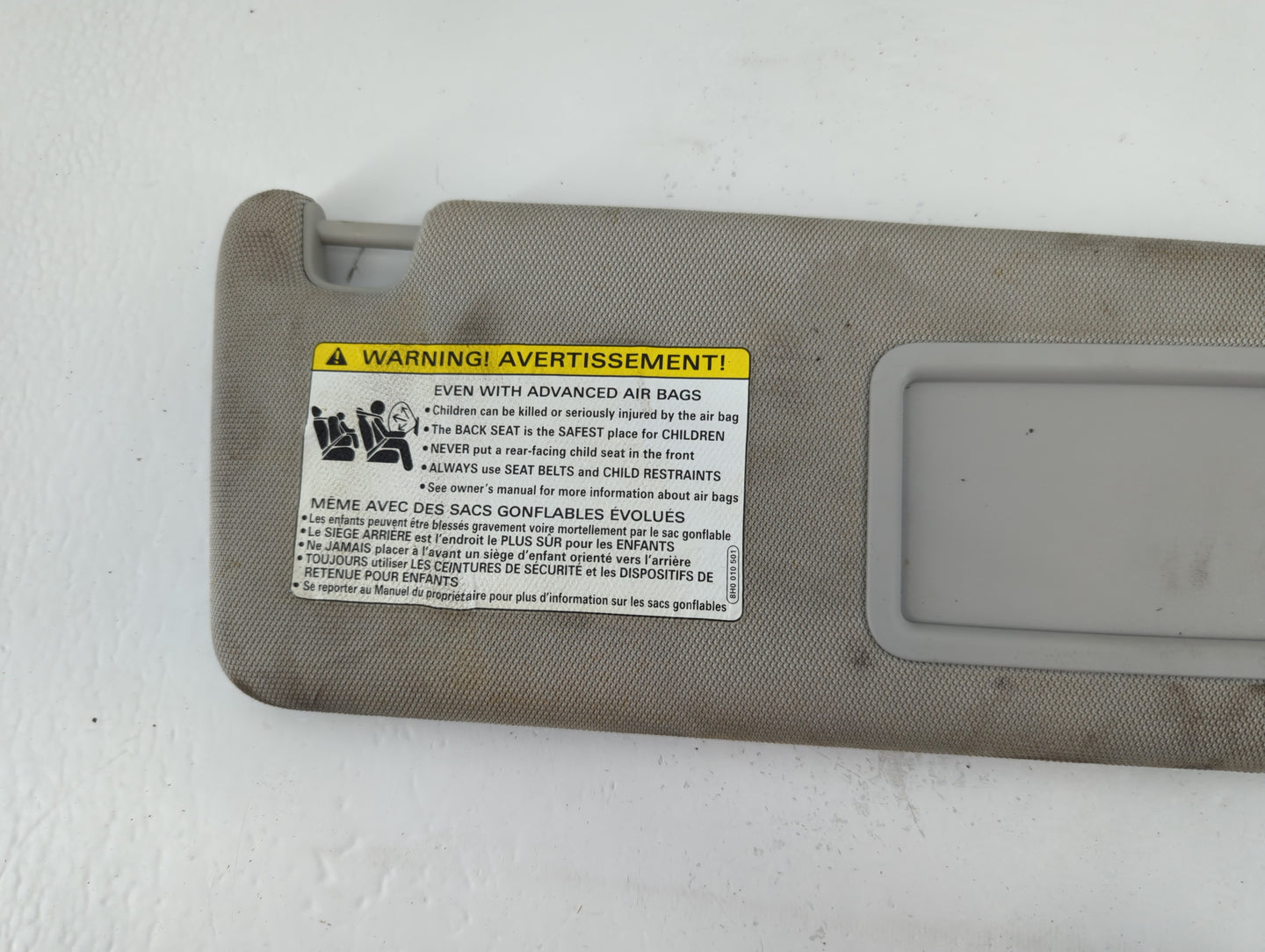 2012-2015 Audi A6 Sun Visor Shade Replacement Passenger Right Mirror Fits Fits 2012 2013 2014 2015 2016 2017 OEM Used Auto P