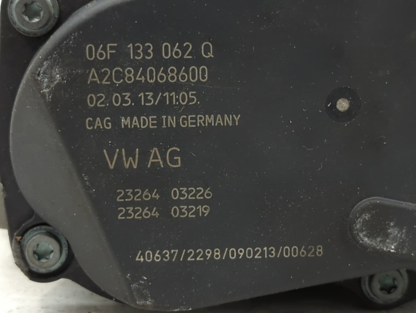 2012-2018 Audi A6 Throttle Body P/N:06F 133 062 Q Fits OEM Used Auto Parts - Oemusedautoparts1.com
