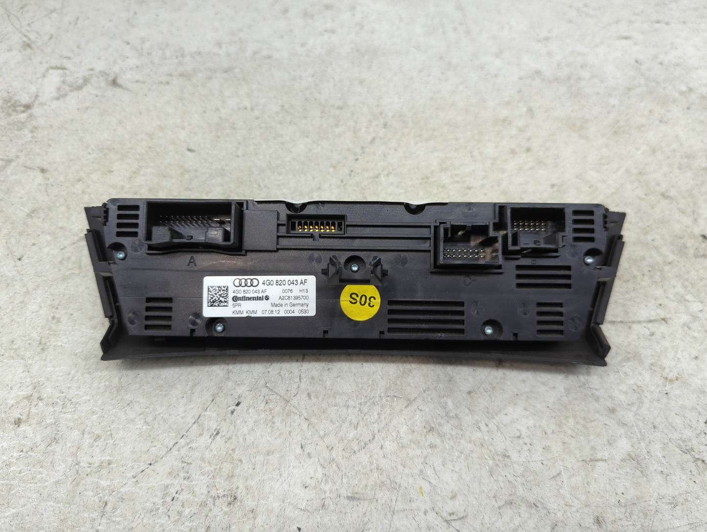 2012-2013 Audi A7 Climate Control Module Temperature AC/Heater Replacement P/N:4G0820043AF A2C81395700 Fits Fits 2012 2013 O