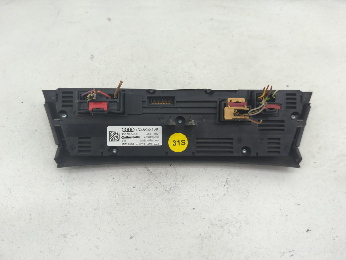 2012-2013 Audi A7 Climate Control Module Temperature AC/Heater Replacement P/N:4G0820043AF A2C81395700 Fits Fits 2012 2013 O