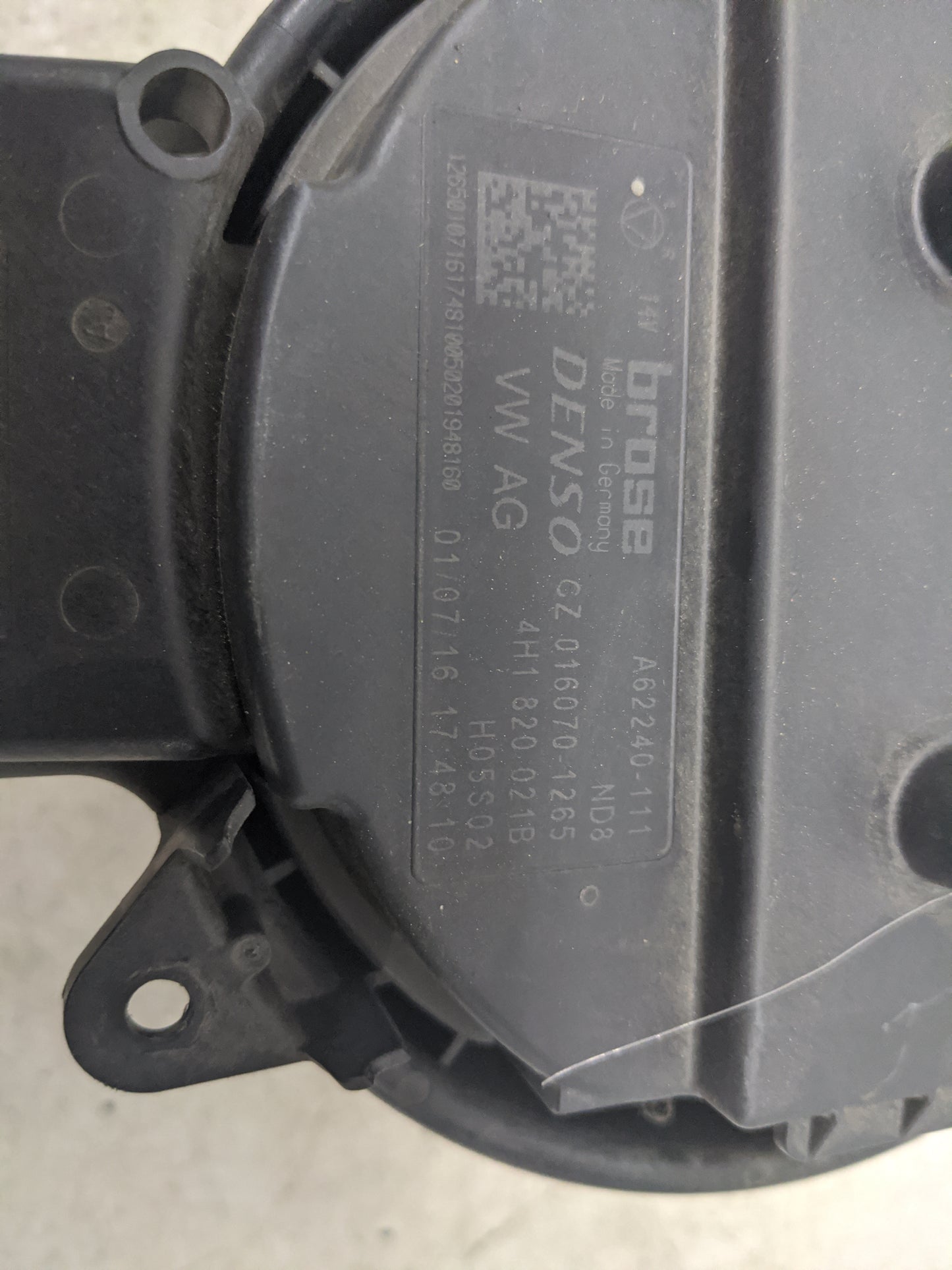 2012-2018 Audi A7 Heater AC Blower Motor P/N:A62240-111 4H1820021B Fits Fits 2011 2012 2013 2014 2015 2016 2017 2018 OEM Use