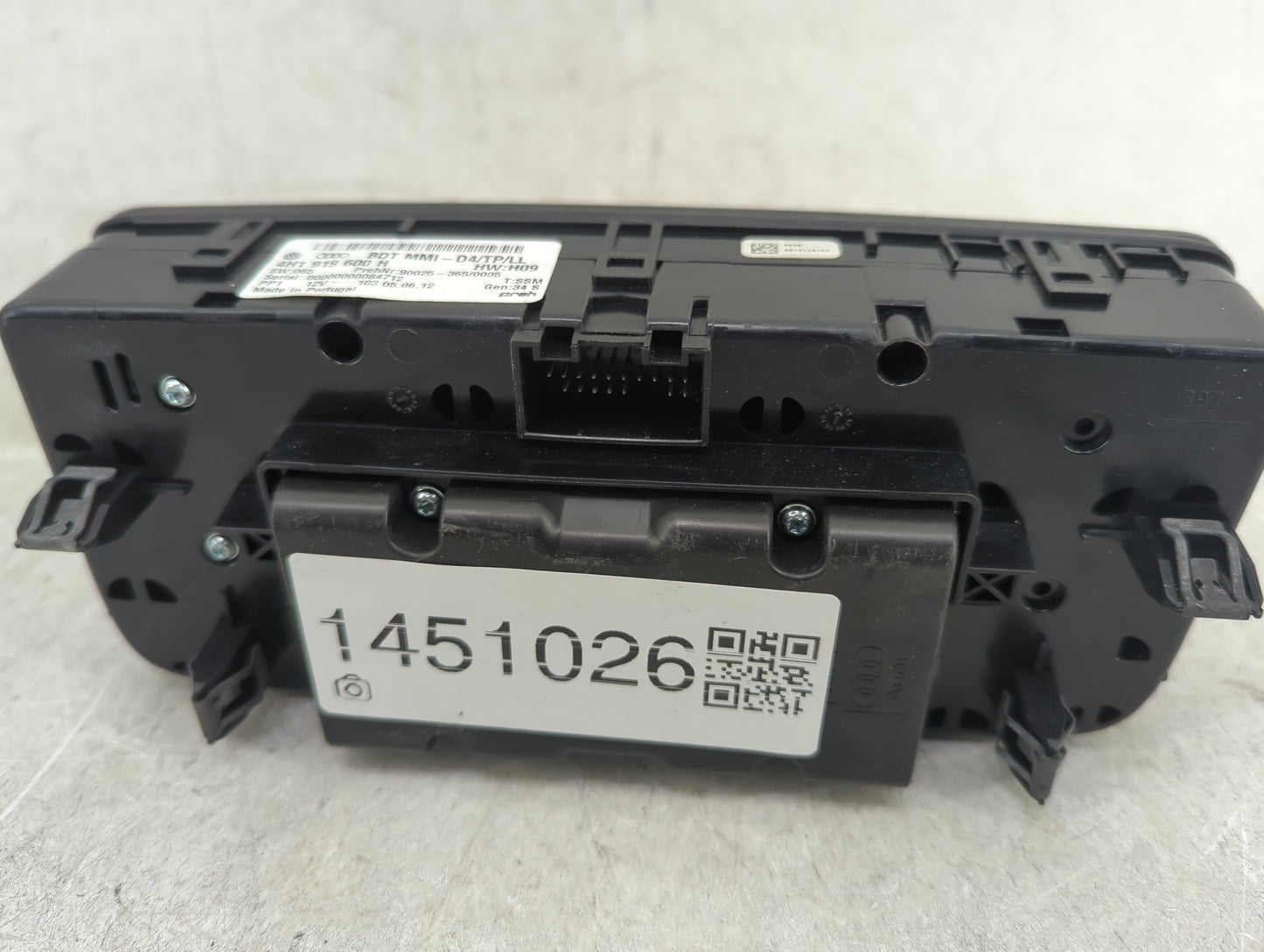 2011-2018 Audi A8 Radio AM FM Cd Player Receiver Replacement P/N:4H1919600H 90025-365/0005 Fits OEM Used Auto Parts - Oemuse