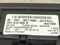 2011-2018 Audi A8 Radio AM FM Cd Player Receiver Replacement P/N:4H1919600H 90025-365/0005 Fits OEM Used Auto Parts - Oemuse