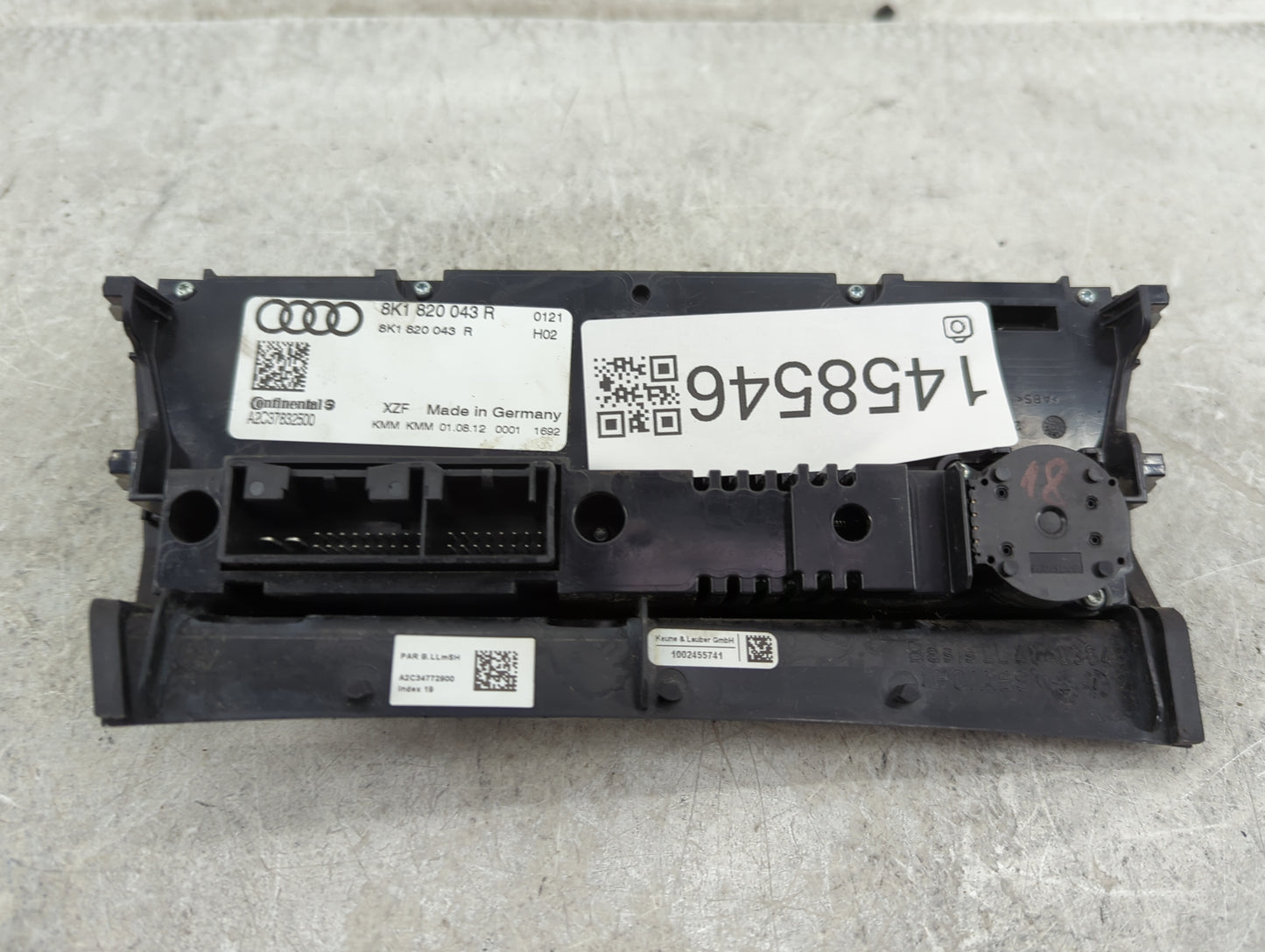 2013 Audi Allroad Quattro Climate Control Module Temperature AC/Heater Replacement P/N:8K1 820 043 R Fits Fits 2014 2015 201