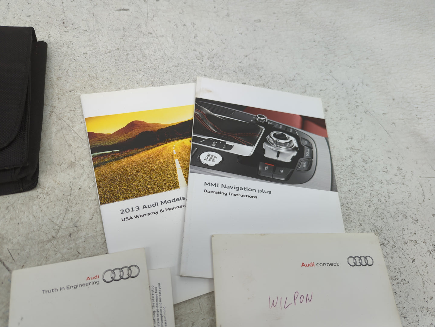 2013 Audi Q5 Owners Manual Book Guide P/N:1325618RB23 OEM Used Auto Parts - Oemusedautoparts1.com