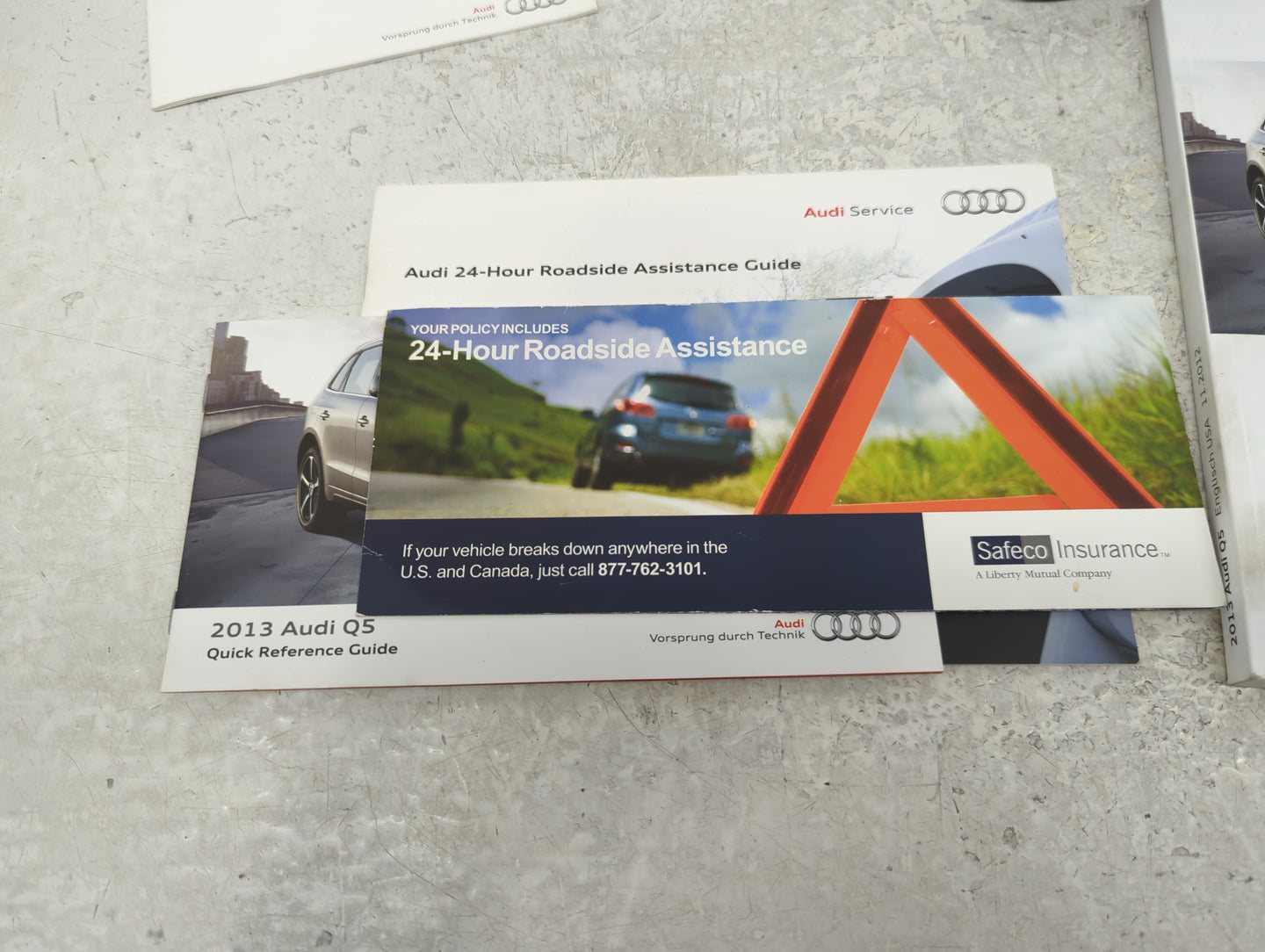 2013 Audi Q5 Owners Manual Book Guide P/N:1325618RB23 OEM Used Auto Parts - Oemusedautoparts1.com