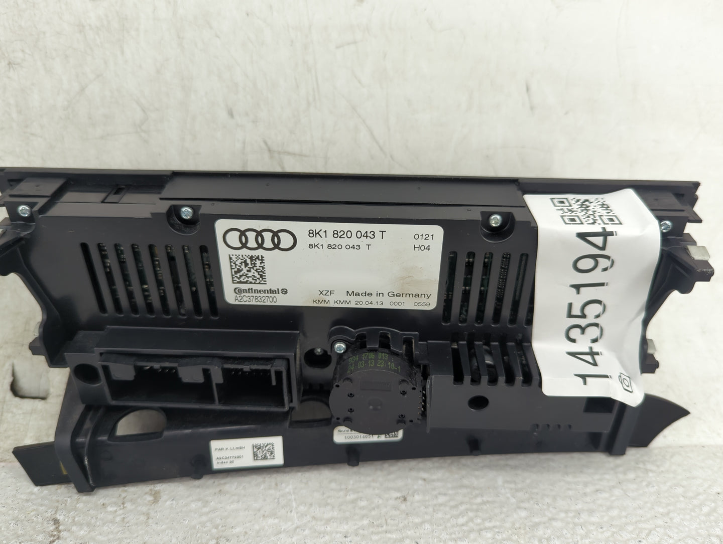 2013-2017 Audi Q5 Climate Control Module Temperature AC/Heater Replacement P/N:8K1820043T A2C37832700 Fits OEM Used Auto Par