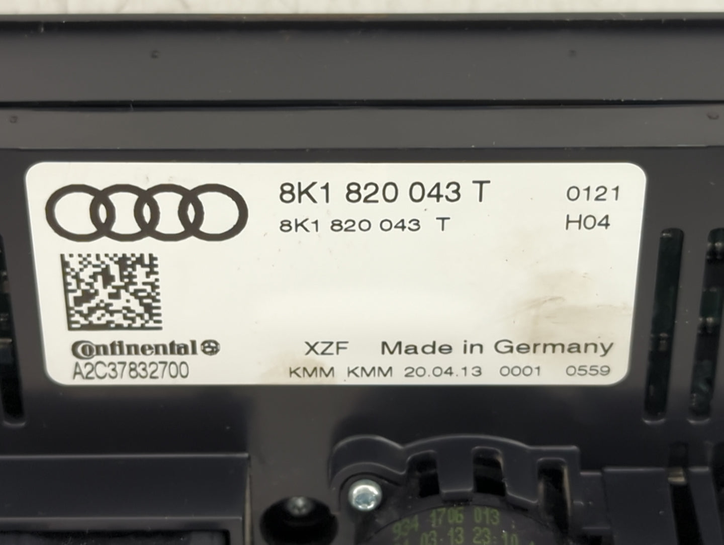 2013-2017 Audi Q5 Climate Control Module Temperature AC/Heater Replacement P/N:8K1820043T A2C37832700 Fits OEM Used Auto Par