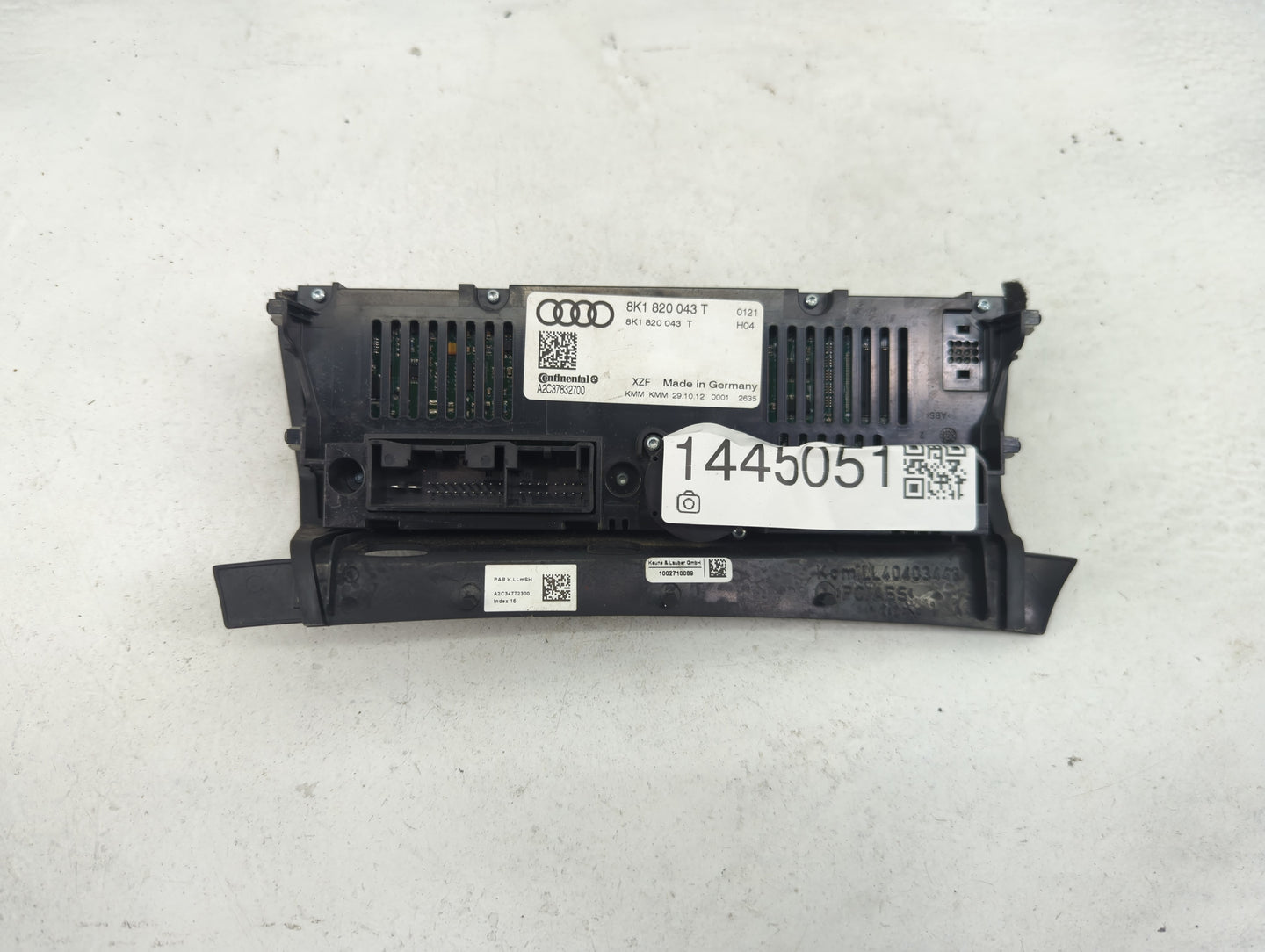 2013-2017 Audi Q5 Climate Control Module Temperature AC/Heater Replacement P/N:8K1820043T A2C37832700 Fits OEM Used Auto Par