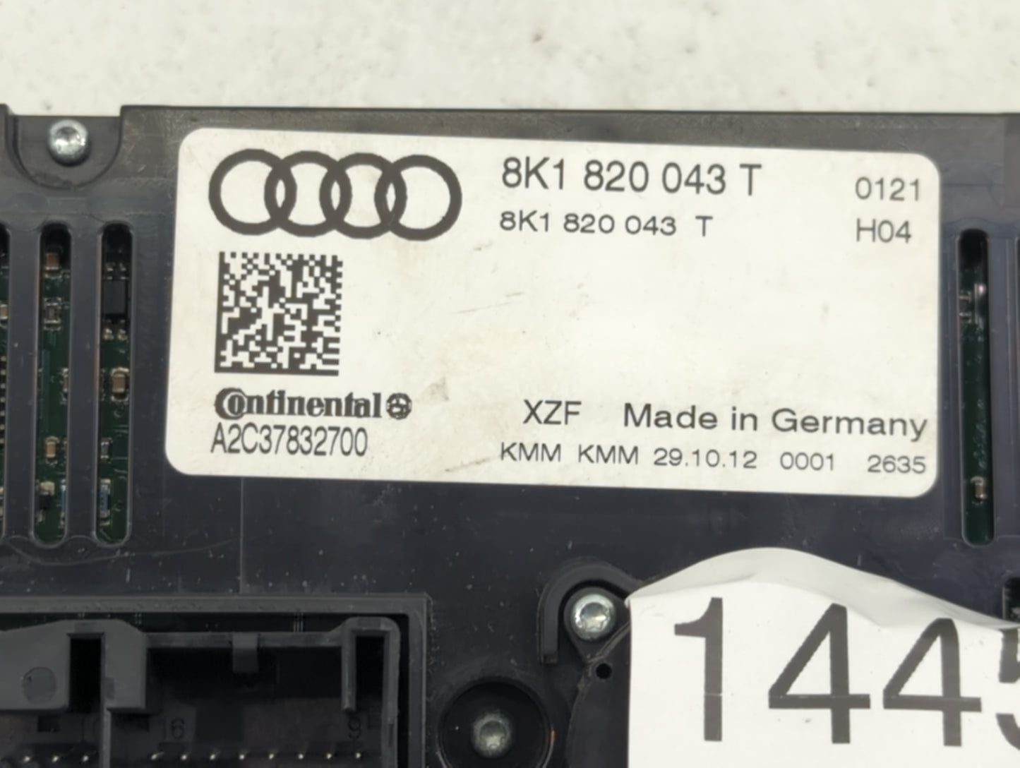 2013-2017 Audi Q5 Climate Control Module Temperature AC/Heater Replacement P/N:8K1820043T A2C37832700 Fits OEM Used Auto Par