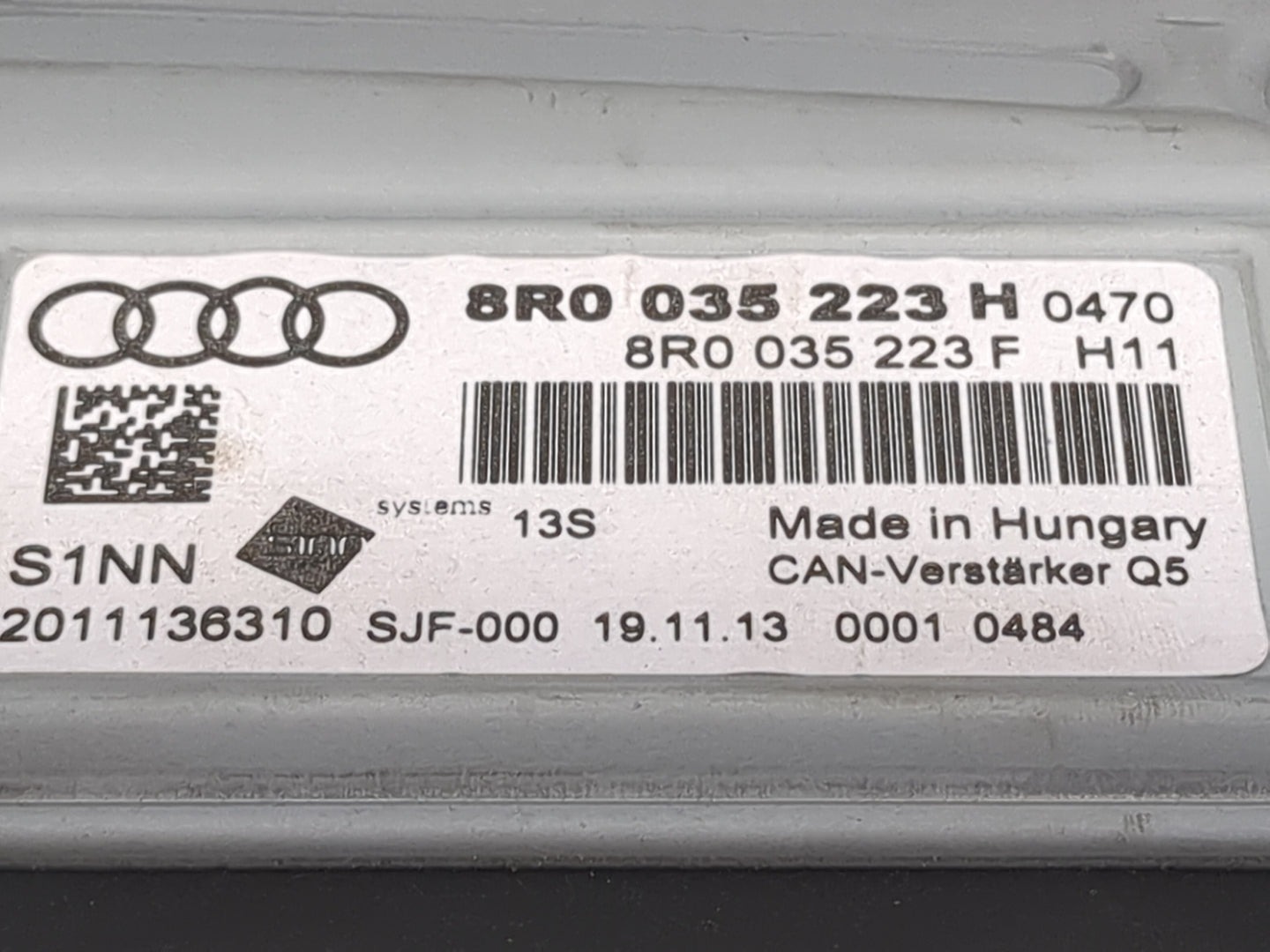 2013-2017 Audi Q5 Radio Speaker Amplifier 8r0035223h|8r0035223f 1456131 - Oemusedautoparts1.com