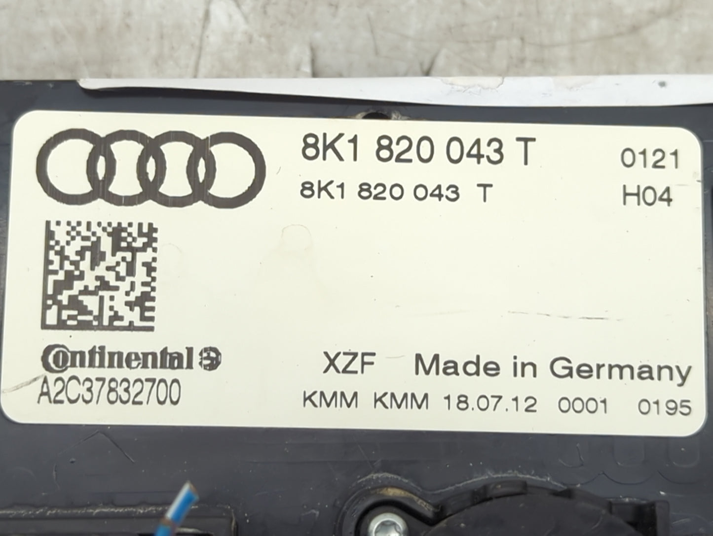 2013-2017 Audi Q5 Climate Control Module Temperature AC/Heater Replacement P/N:8K1820043T A2C37832700 Fits OEM Used Auto Par