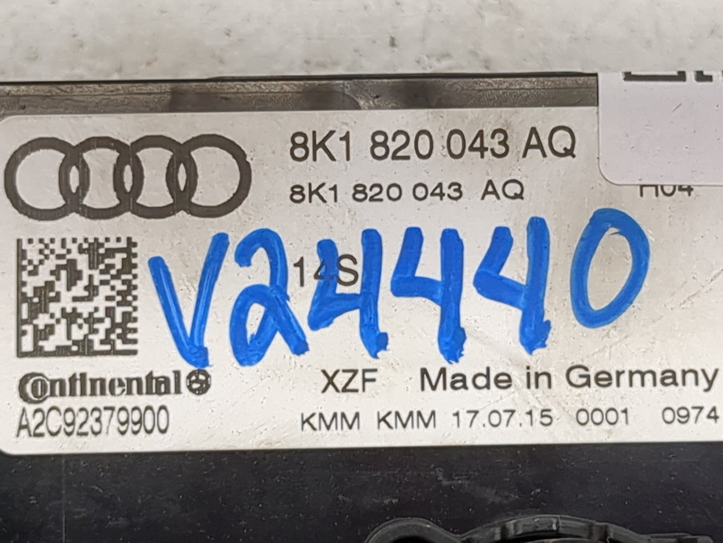 2013-2017 Audi Q5 Climate Control Module Temperature AC/Heater Replacement P/N:8K1820043AQ A2C92379900 Fits OEM Used Auto Pa