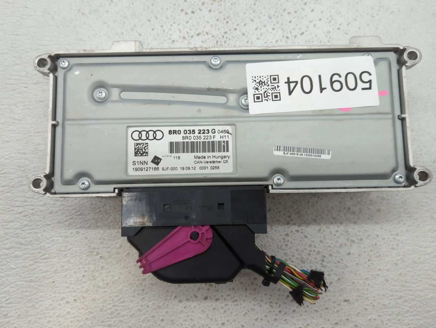 2013-2017 Audi Q5 Radio AM FM Cd Player Receiver Replacement P/N:8R0 035 223 G 8T1 035 223 Fits OEM Used Auto Parts - Oemuse