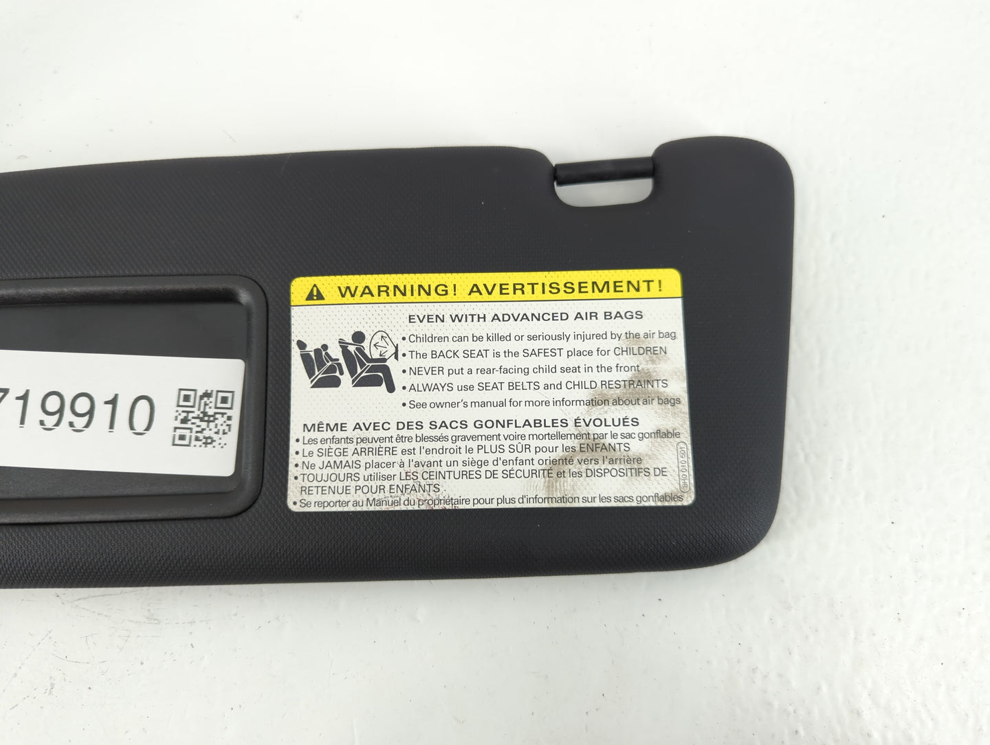 2013-2014 Audi Q5 Sun Visor Shade Replacement Driver Left Mirror Fits Fits 2013 2014 2015 2016 OEM Used Auto Parts - Oemused