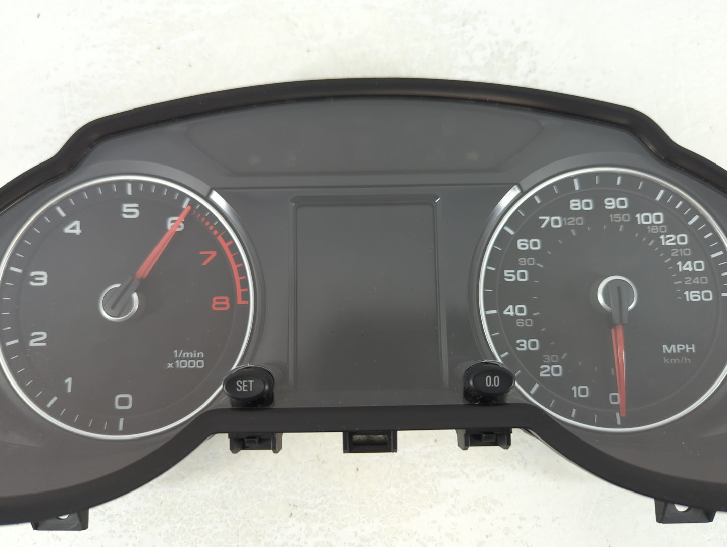 2013 Audi Q5 Instrument Cluster Speedometer Gauges P/N:8R0 920 980 T Fits OEM Used Auto Parts - Oemusedautoparts1.com