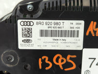 2013 Audi Q5 Instrument Cluster Speedometer Gauges P/N:8R0 920 980 T Fits OEM Used Auto Parts - Oemusedautoparts1.com