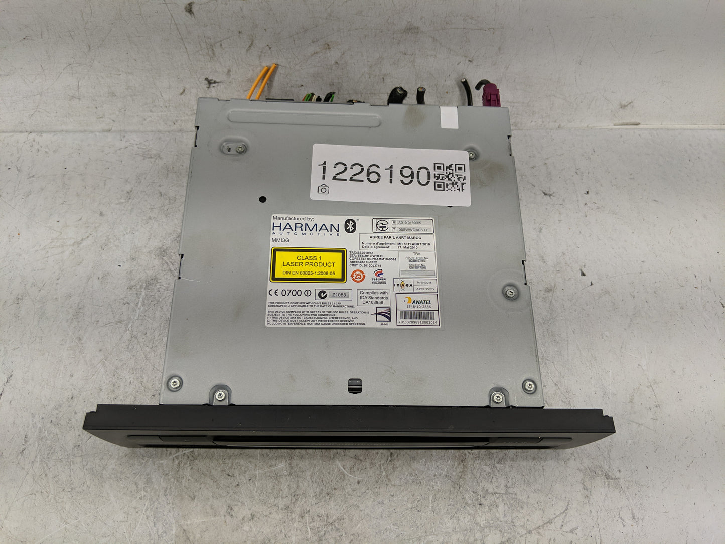 2013-2015 Audi Q7 Radio AM FM Cd Player Receiver Replacement P/N:K5FJTB 7515049$ 4L2 035 746 C Fits Fits 2013 2014 2015 OEM 