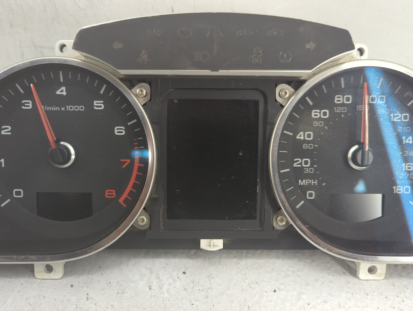 2013-2015 Audi Q7 Instrument Cluster Speedometer Gauges P/N:4L0920985S 503002472102, AUDIVJ350A63E Fits Fits 2013 2014 2015 