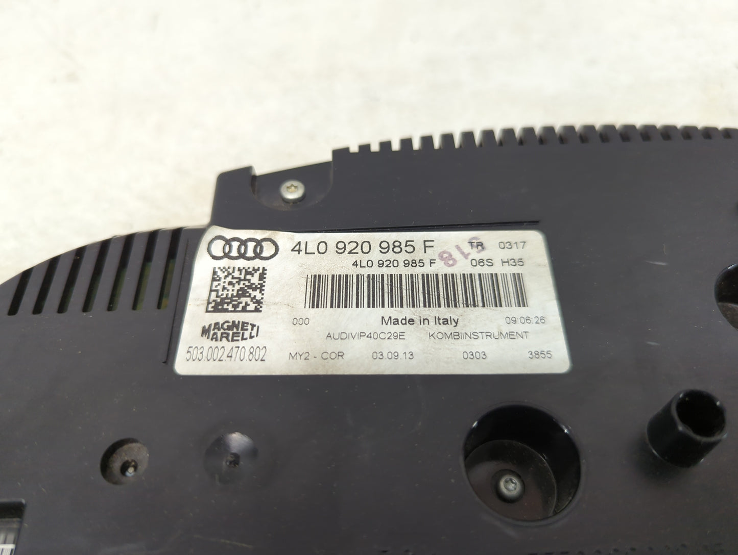 2013-2015 Audi Q7 Instrument Cluster Speedometer Gauges P/N:AUDING023TAD 503 002 470 801 Miles: Fits Fits 2013 2014 2015 OEM