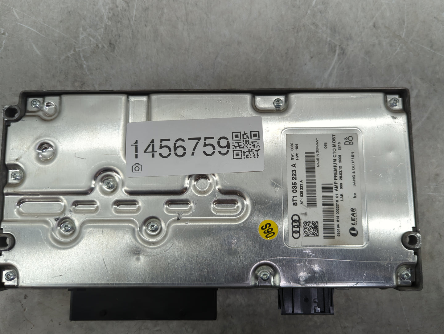 2013-2016 Audi S4 Radio Speaker Amplifier 8t1035223a|8t1 035 223 A - Oemusedautoparts1.com