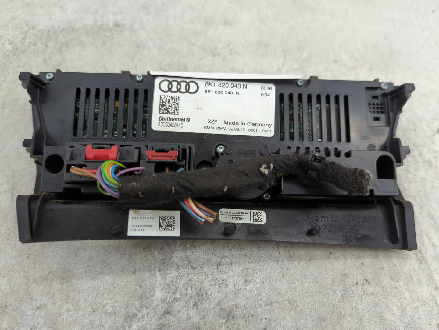 2013-2016 Audi S4 Climate Control Module Temperature AC/Heater Replacement P/N:8K1 820 043 N Fits Fits 2013 2014 2015 2016 2