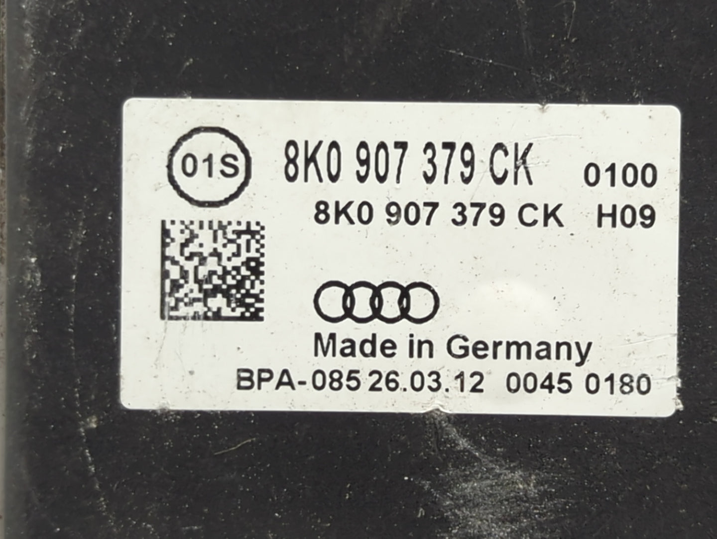 2013 Audi S4 ABS Pump Control Module Replacement P/N:8K0 907 379 CK Fits OEM Used Auto Parts - Oemusedautoparts1.com