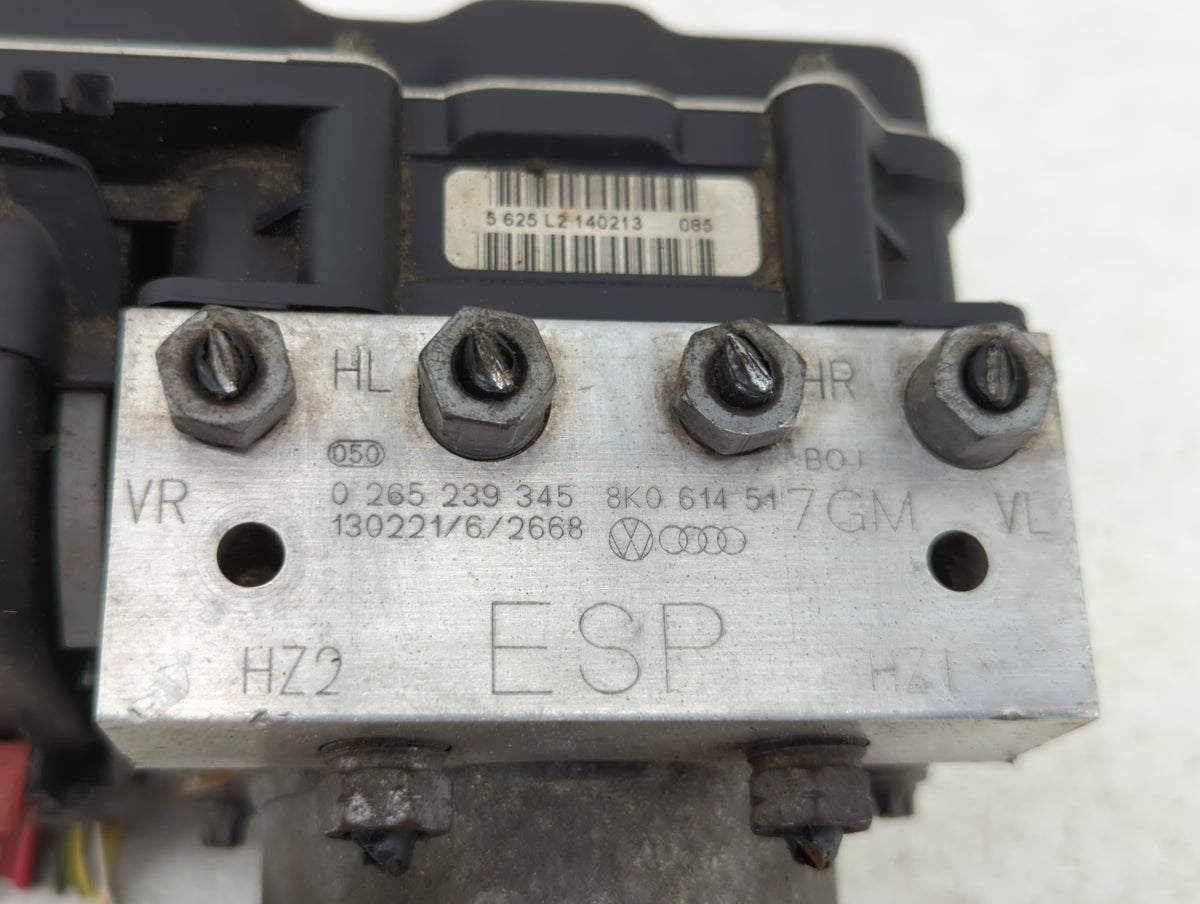 2013 Audi S4 Anti-Lock Brake ABS Pump Module Actuator OEM P/N:8K0 614 517GM 8K0 907 379 CK Fits OEM Used Auto Parts - Oemuse