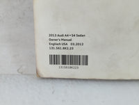 2013 Audi S4 Owners Manual Book Guide P/N:131 561 8K2 23 OEM Used Auto Parts - Oemusedautoparts1.com