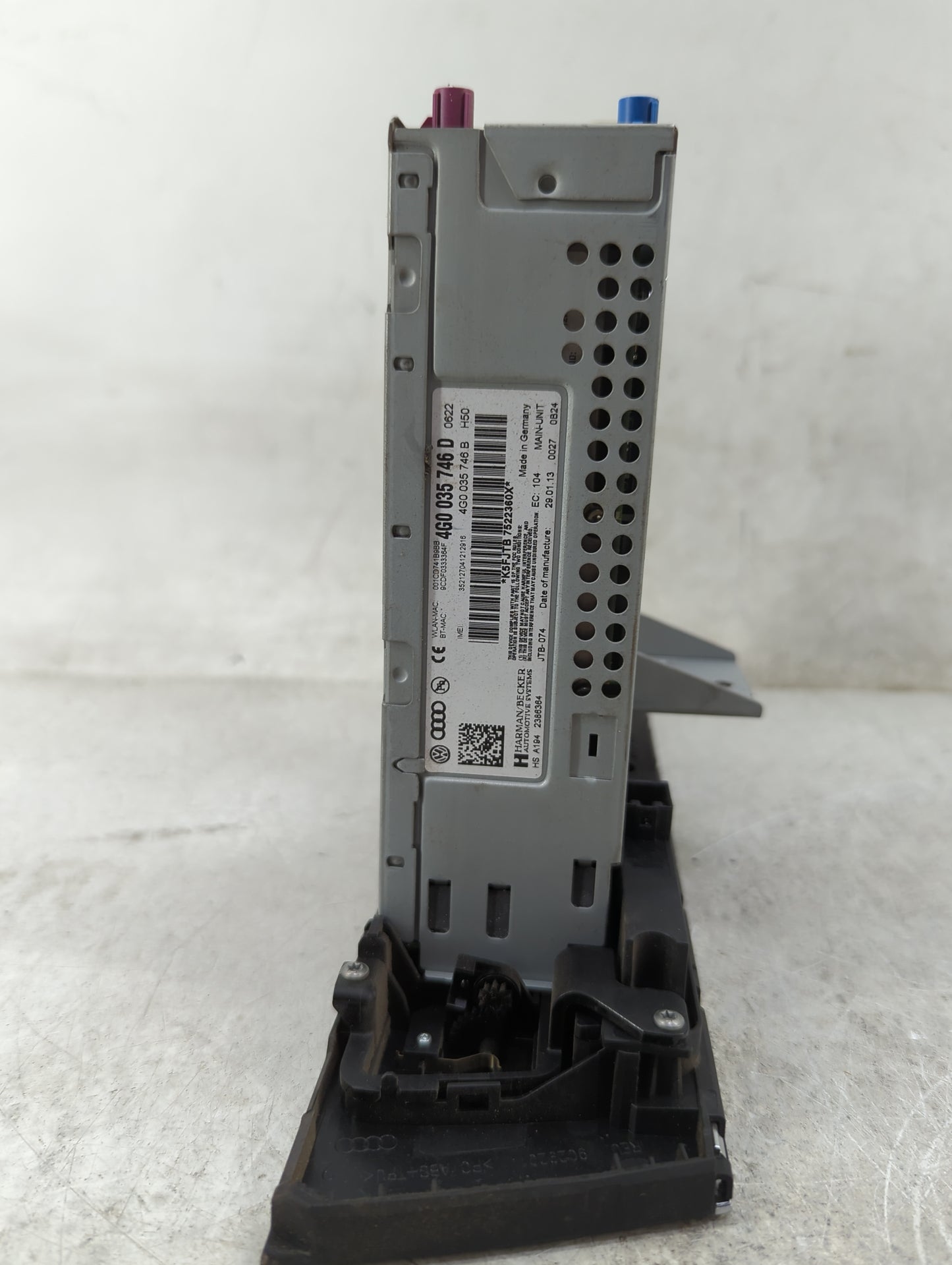 2013-2015 Audi S7 Radio AM FM Cd Player Receiver Replacement P/N:4G0035746D 4G0035746B Fits Fits 2012 2013 2014 2015 OEM Use