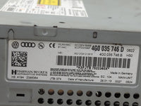 2013-2015 Audi S7 Radio AM FM Cd Player Receiver Replacement P/N:4G0035746D 4G0035746B Fits Fits 2012 2013 2014 2015 OEM Use