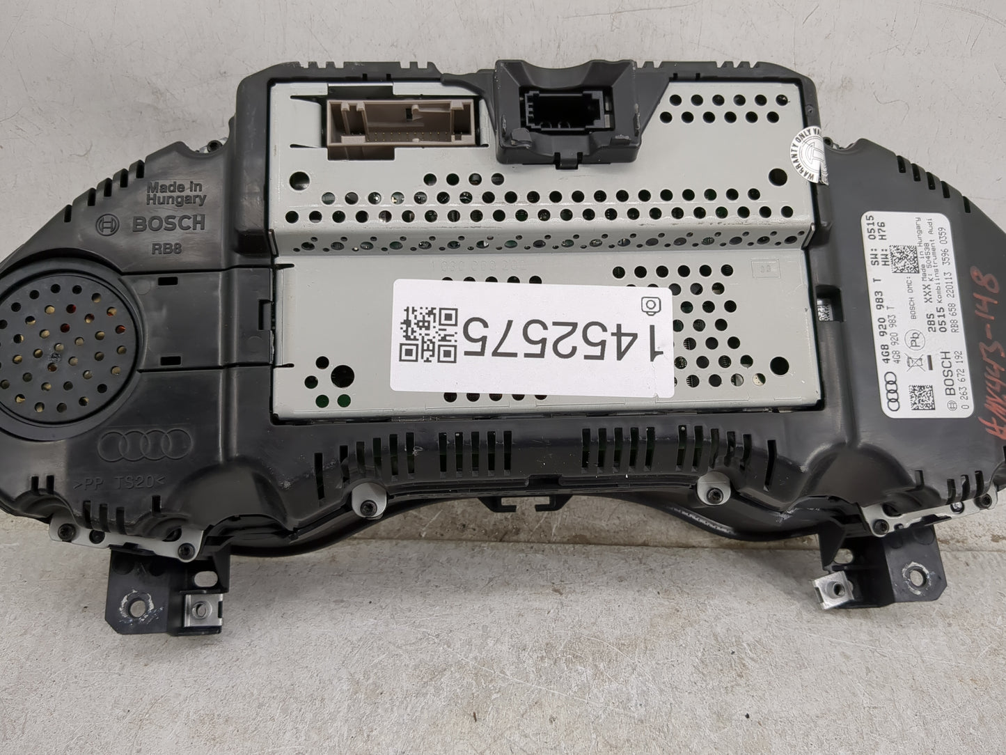 2013 Audi S7 Instrument Cluster Speedometer Gauges P/N:0 263 672 192 4G8 920 983 T Miles: Fits OEM Used Auto Parts - Oemused