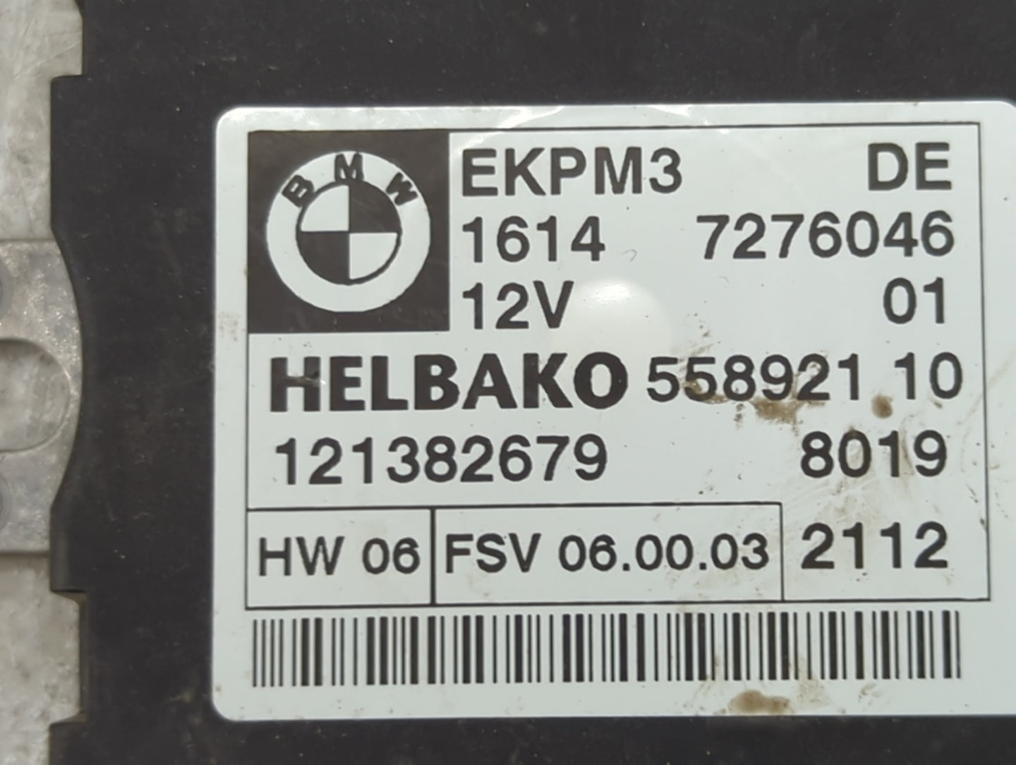 Bmw 135 Fuel Pump Control Module 16147276046|ekpm3|55892110|121382679 - Oemusedautoparts1.com