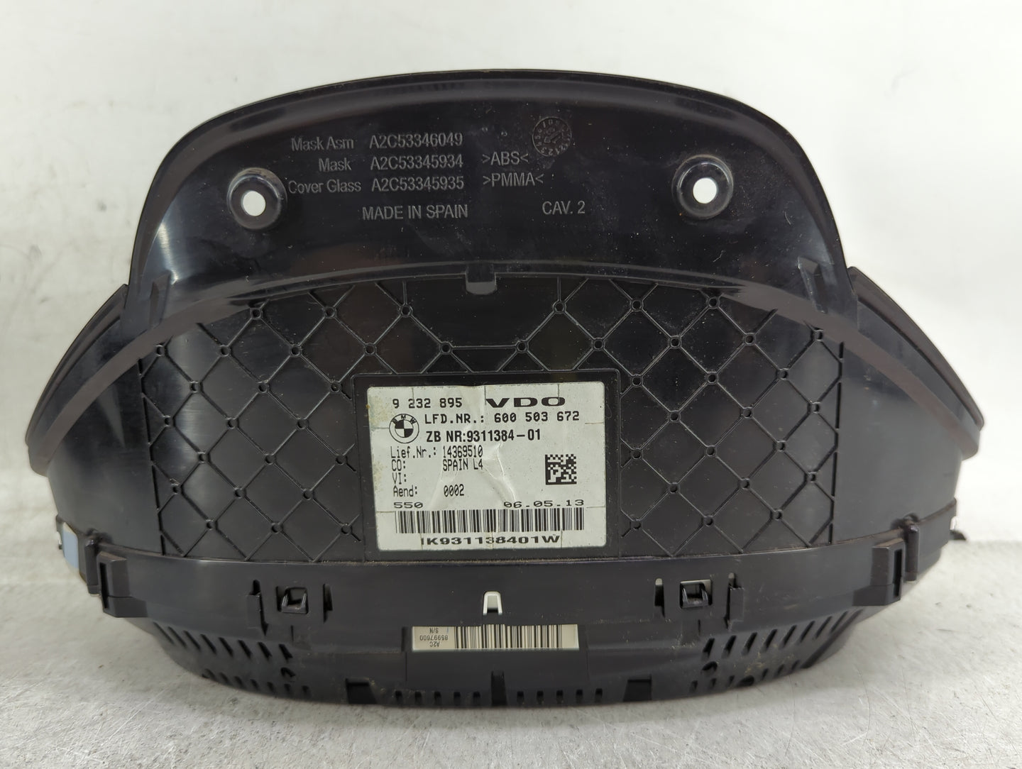2013-2014 Bmw 320 Instrument Cluster Speedometer Gauges P/N:9232895 9311384-01 Miles:114K Fits Fits 2012 2013 2014 2015 2016