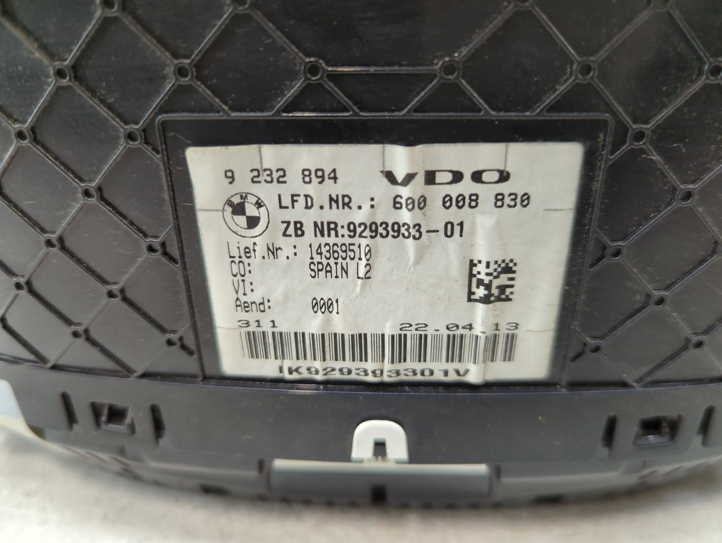 2013-2018 Bmw 320i Instrument Cluster Speedometer Gauges P/N:9 232 894 Miles: Fits OEM Used Auto Parts - Oemusedautoparts1.c