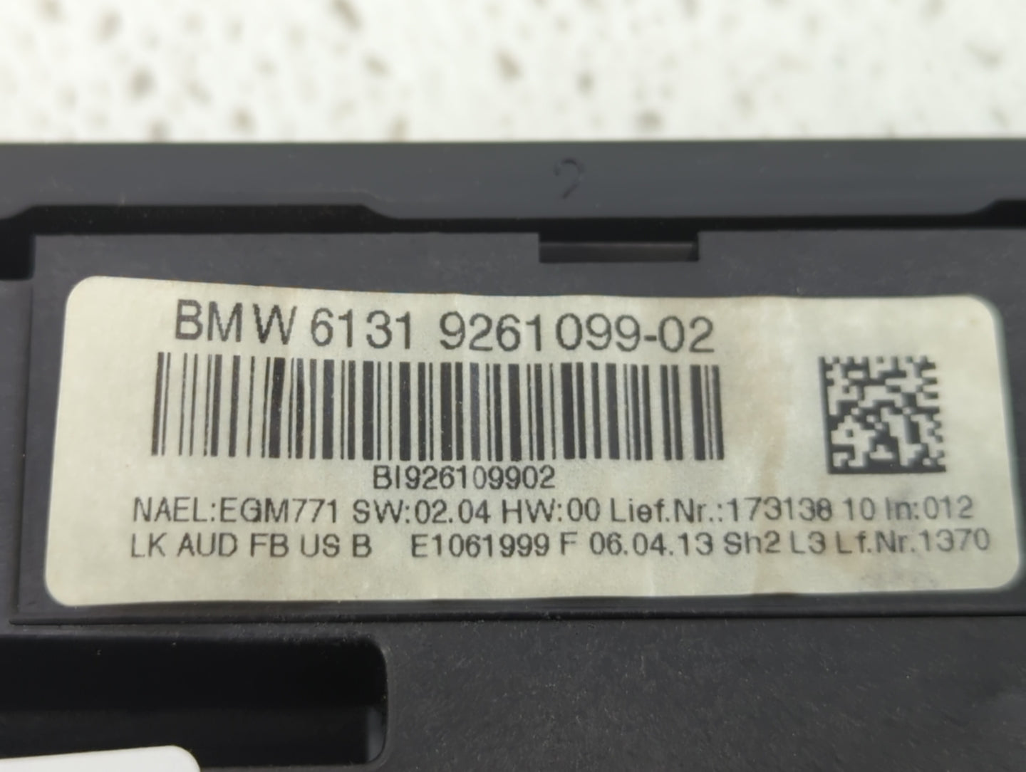2012-2014 Bmw 320i Climate Control Module Temperature AC/Heater Replacement P/N:6131 9261099-02 Fits Fits 2012 2013 2014 OEM