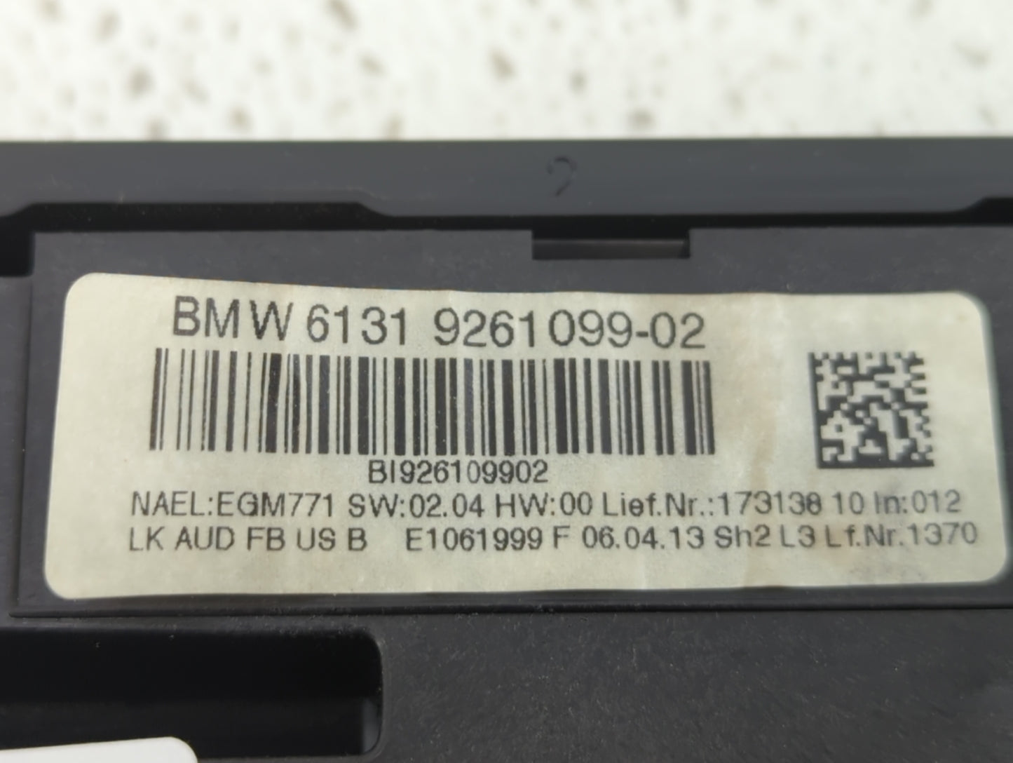 2012-2014 Bmw 320i Climate Control Module Temperature AC/Heater Replacement P/N:6131 9261099-02 Fits Fits 2012 2013 2014 OEM