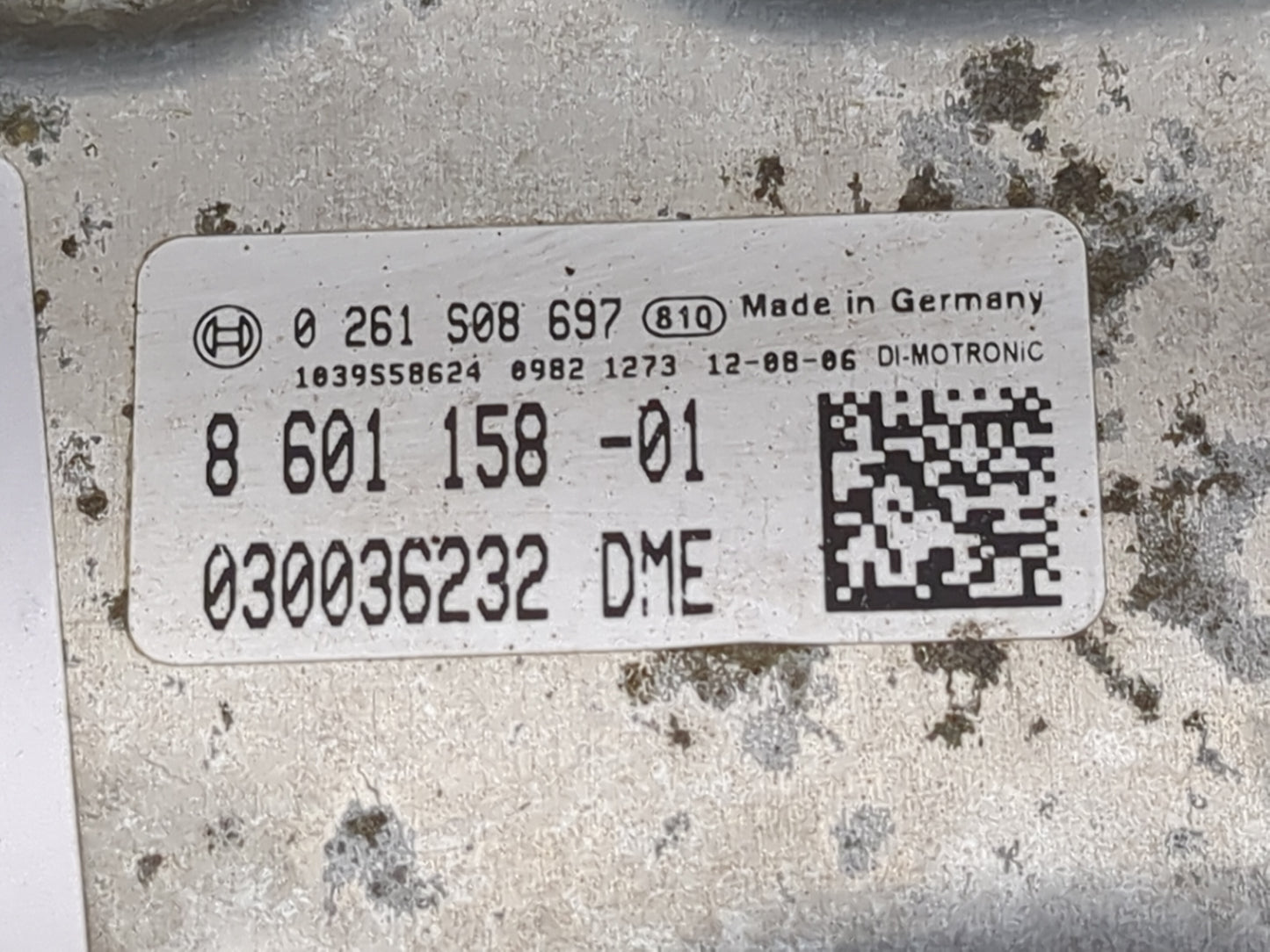 2013 Bmw 328 PCM Engine Control Computer ECU ECM PCU OEM P/N:0261S08697 8601158-01, 030036232 Fits OEM Used Auto Parts - Oem