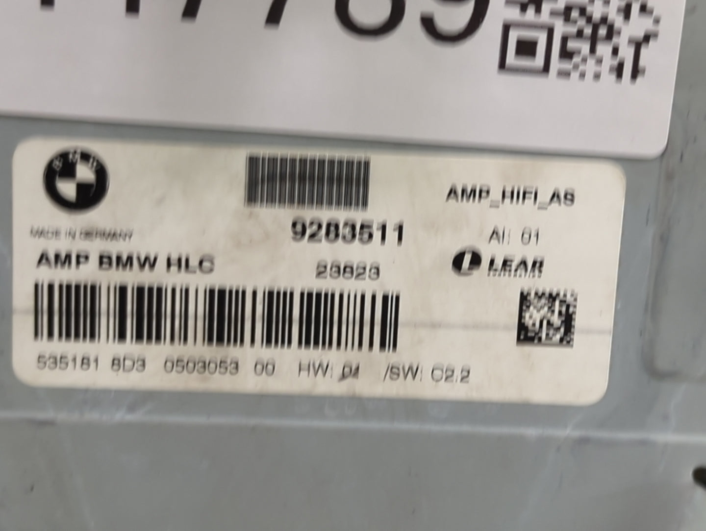 Bmw 328 Radio Speaker Amplifier 9283511|amp_hifi_as - Oemusedautoparts1.com