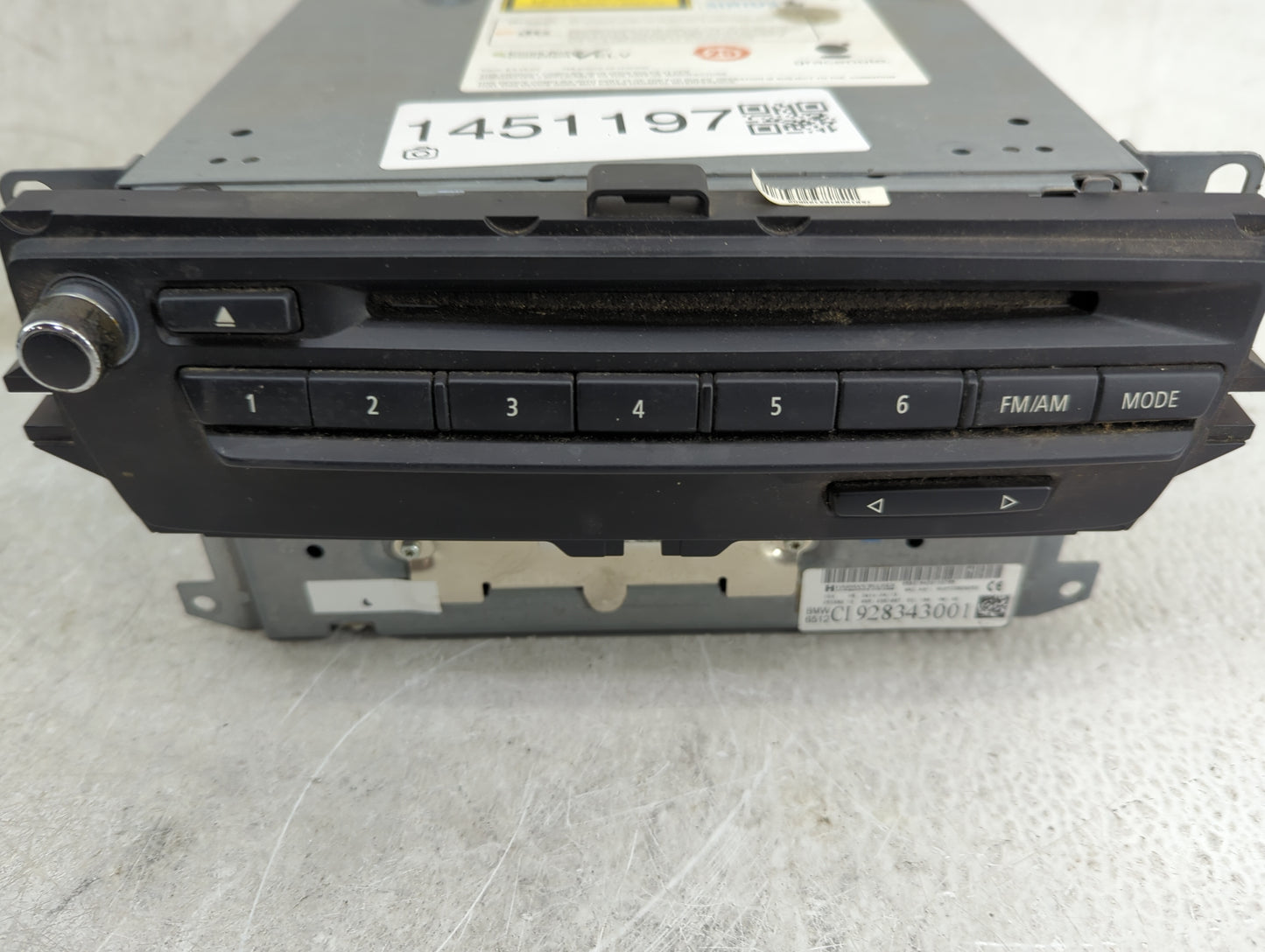 2013 Bmw 328 Radio AM FM Cd Player Receiver Replacement P/N:9583164D3103785 C1928343001, 65129283430, 2503B210 Fits OEM Used