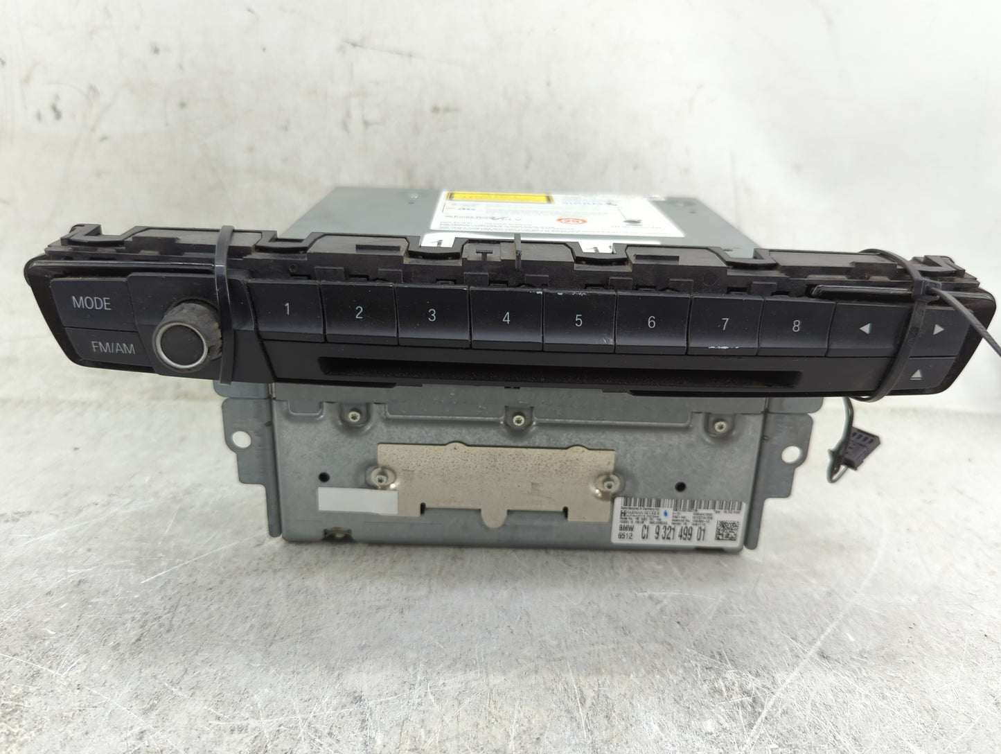 2012-2013 Bmw 328 Radio AM FM Cd Player Receiver Replacement P/N:932149901 E1063616E00 Fits Fits 2012 2013 OEM Used Auto Par
