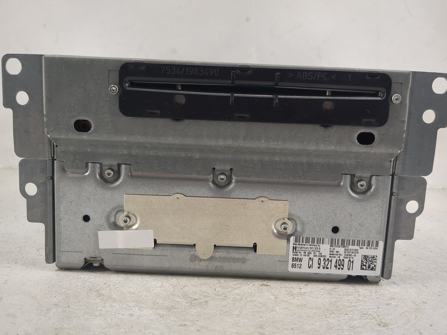 2012-2013 Bmw 328 Radio AM FM Cd Player Receiver Replacement P/N:9321499 HBB081 Fits Fits 2012 2013 OEM Used Auto Parts - Oe