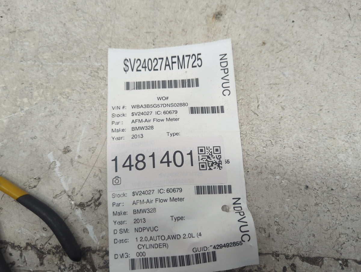 Bmw 328 Mass Air Flow Meter Maf 1481401 - Oemusedautoparts1.com