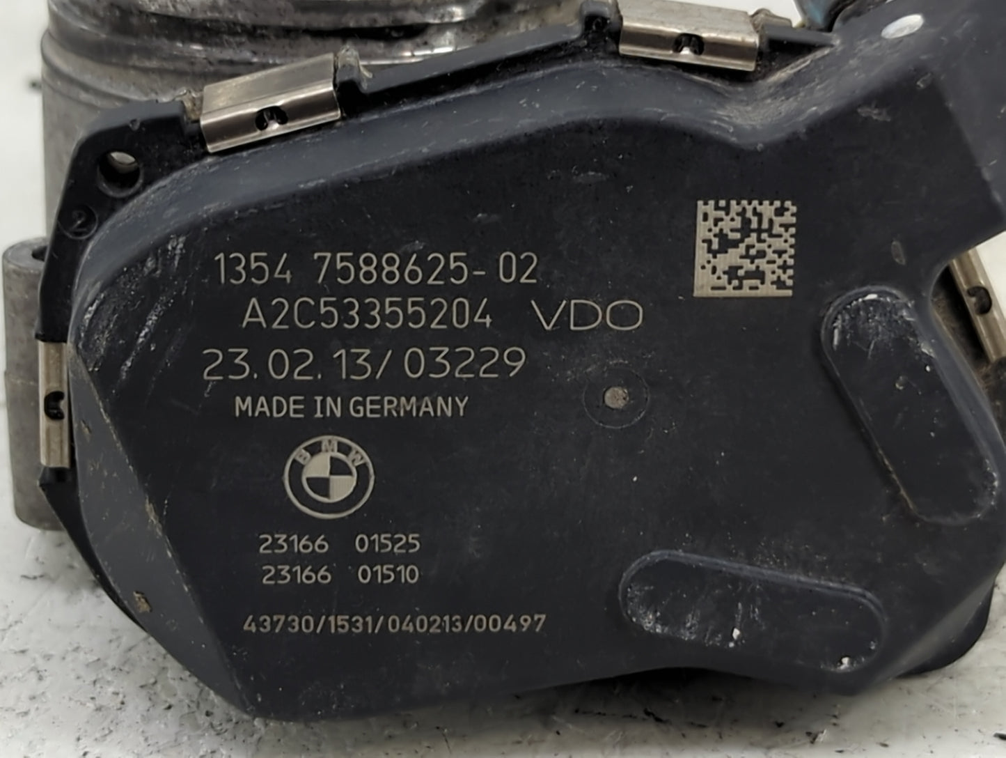 2012-2016 Bmw 328 Throttle Body P/N:1354 7588625-02 A2C53355204 Fits Fits 2012 2013 2014 2015 2016 2017 2018 OEM Used Auto P