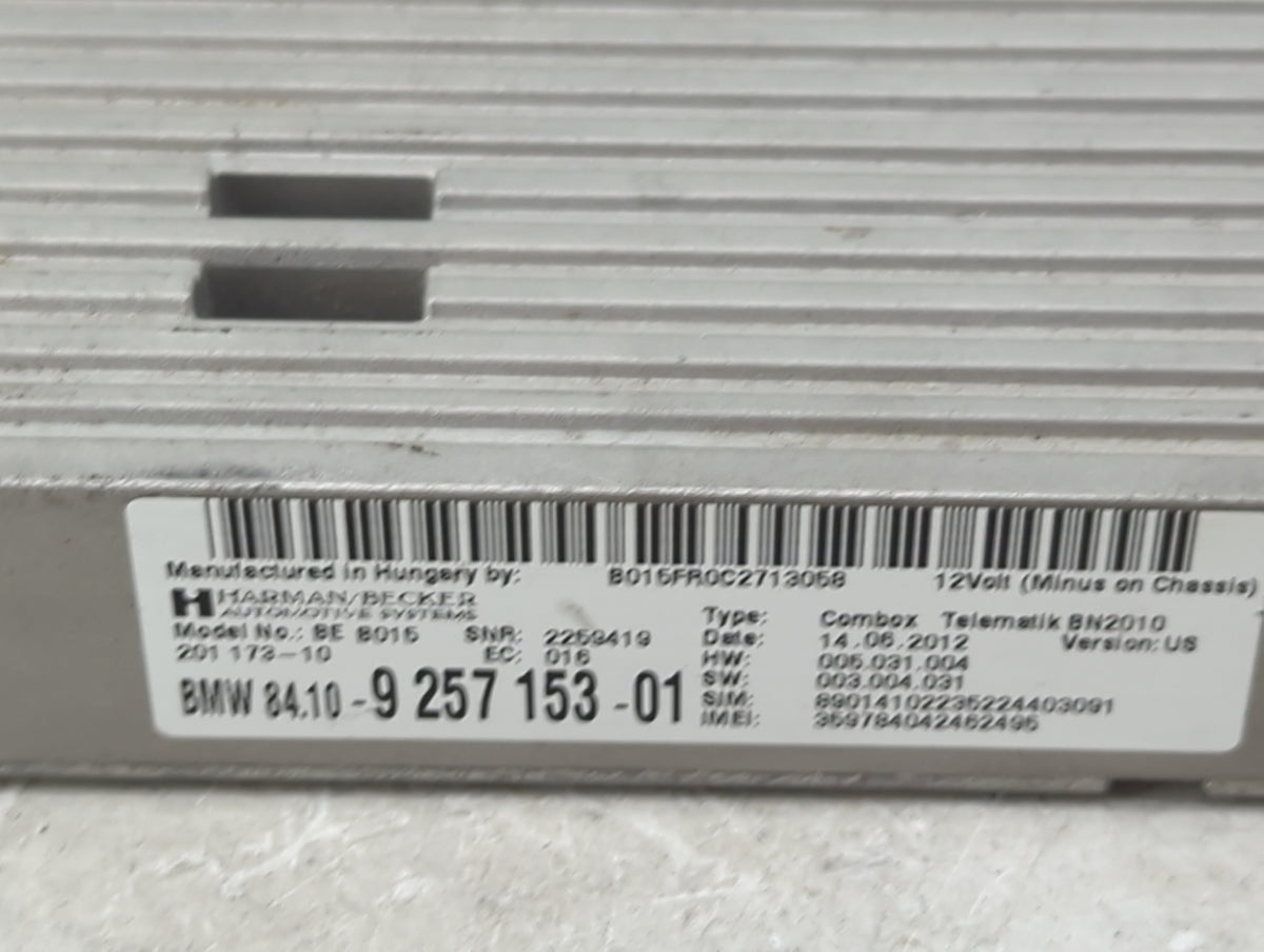 2012-2015 Bmw 328i Telematics Control Module 1452843 - Oemusedautoparts1.com